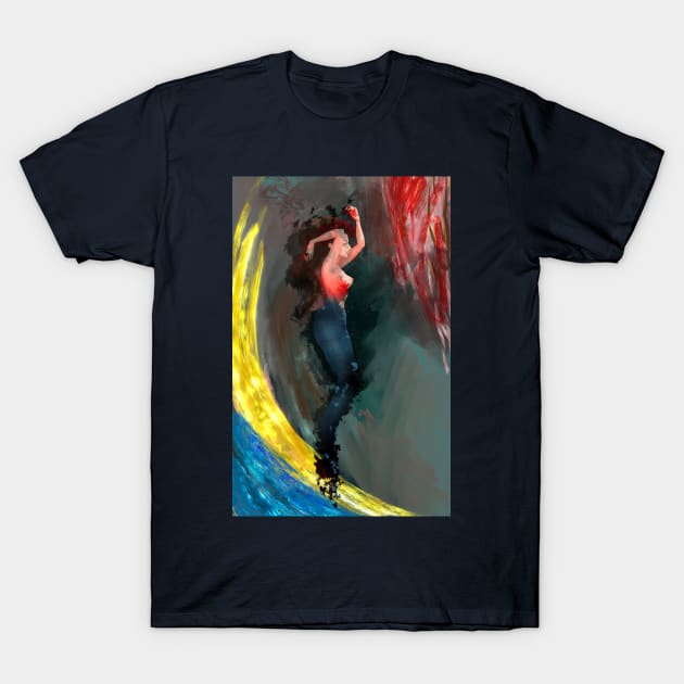 Ukraine mermaid T-Shirt by kozinoart